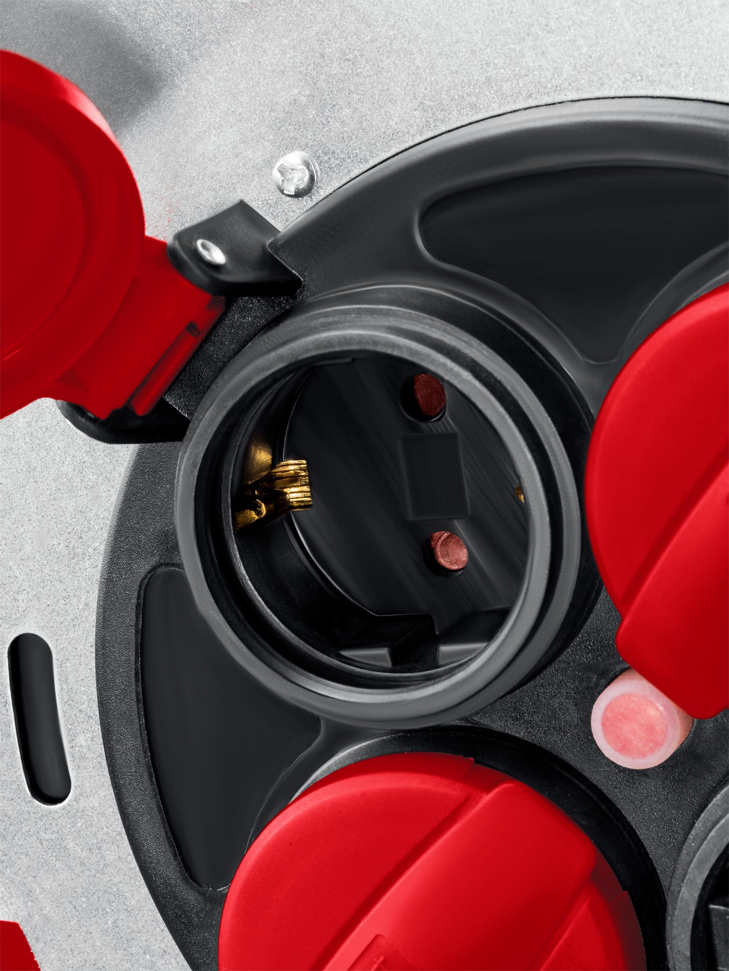 KRAFTOOL HEAVY DUTY 4.0, КГ 3х2.5 50м 4000Вт IP44, силовой удлинитель на стальной катушке (55086-50)