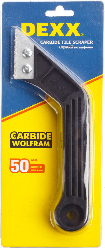 DEXX 200 мм, 1 лезвие, карбид вольфрама, скребок по кафелю (33413)