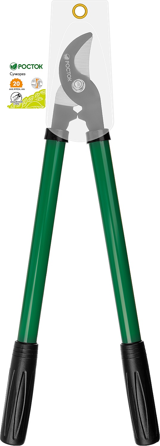 РОСТОК 390 мм, закаленные лезвия, покрытие краска, стальные рукоятки, малый плоскостной сучкорез (424119)
