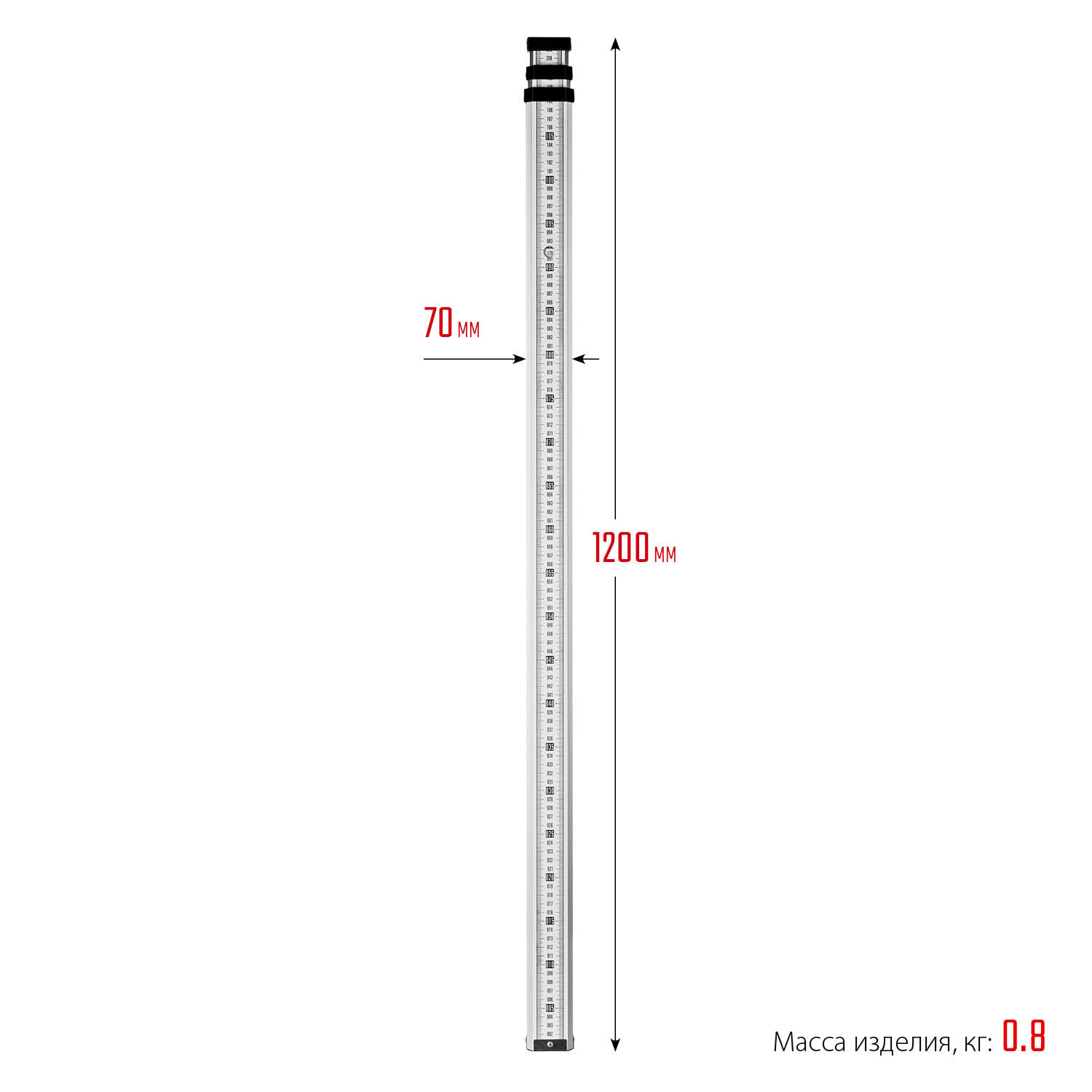 ЗУБР РГ 3, геодезическая рейка (34948-3)