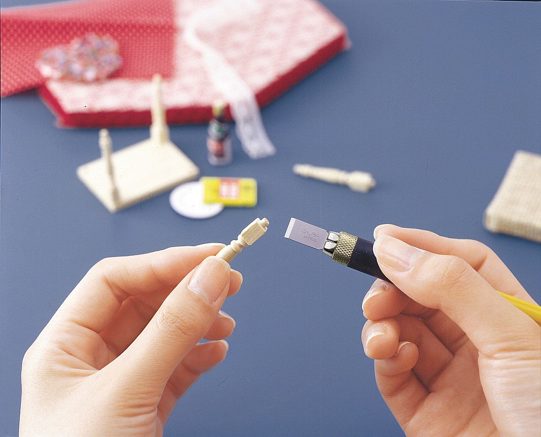 OLFA с профильными лезвиями 6 мм, 4 шт, перовой нож (OL-AK-4)