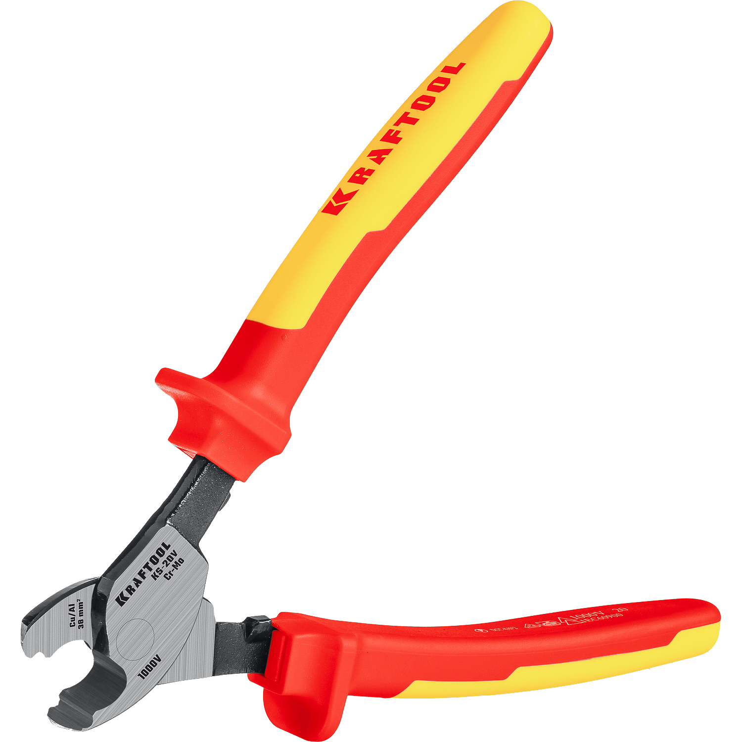 KRAFTOOL KS-20V, 1000 В, d 11мм, 200мм, диэлектрический кабелерез (23333-20V)