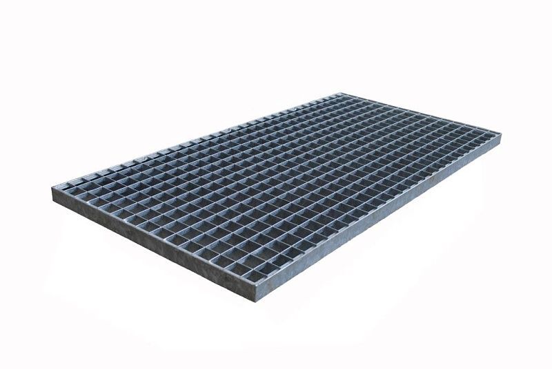 Решетка стальная 500x1000 мм (полоса 30x2 мм) мм (ячейка 33x33 мм),  11,5кг