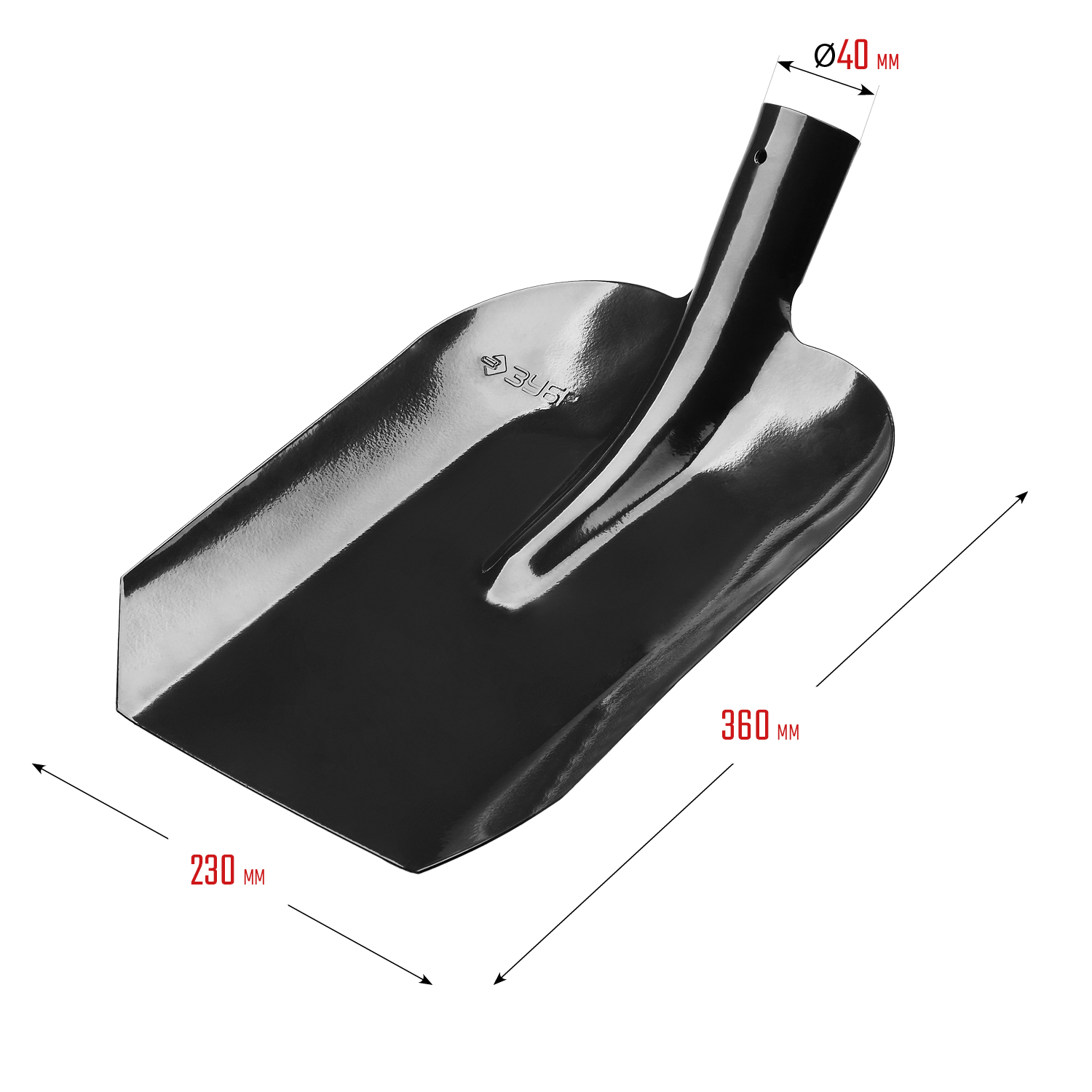 ЗУБР Мастер, без черенка, совковая лопата, тип ЛСП, закаленное полотно (39426)