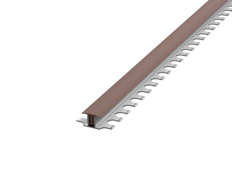 Профиль «Евроступень» Г 16x10x2500 мм коричневый