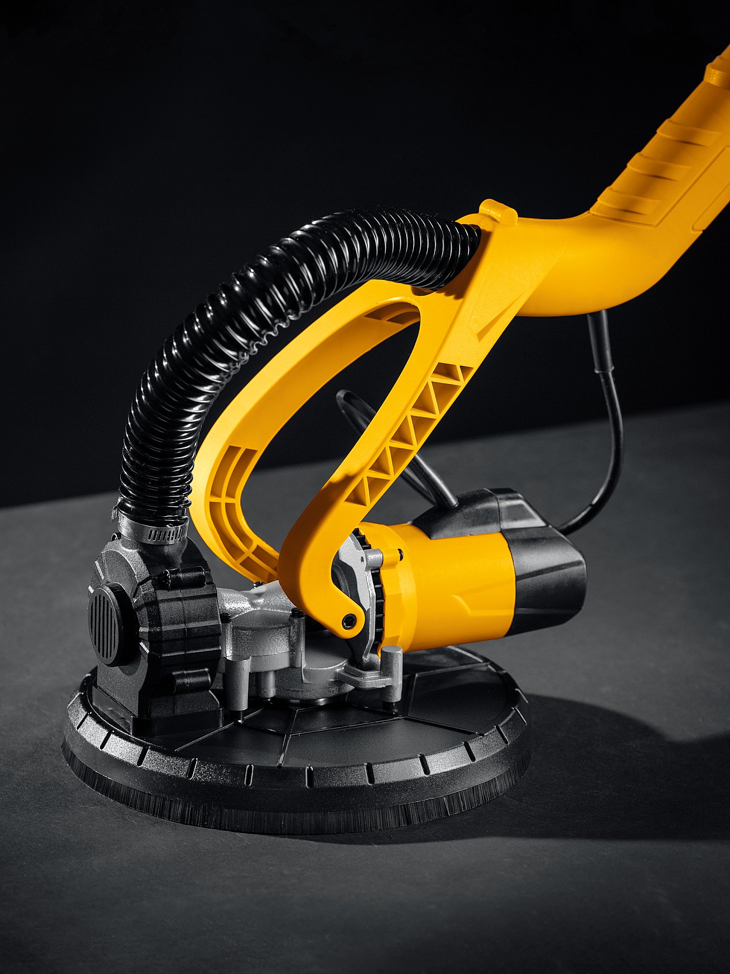 STEHER d225 мм, 800 Вт, удлиненная рукоятка, подсветка, шлифовальная машина для стен (жираф) (DWL-800)