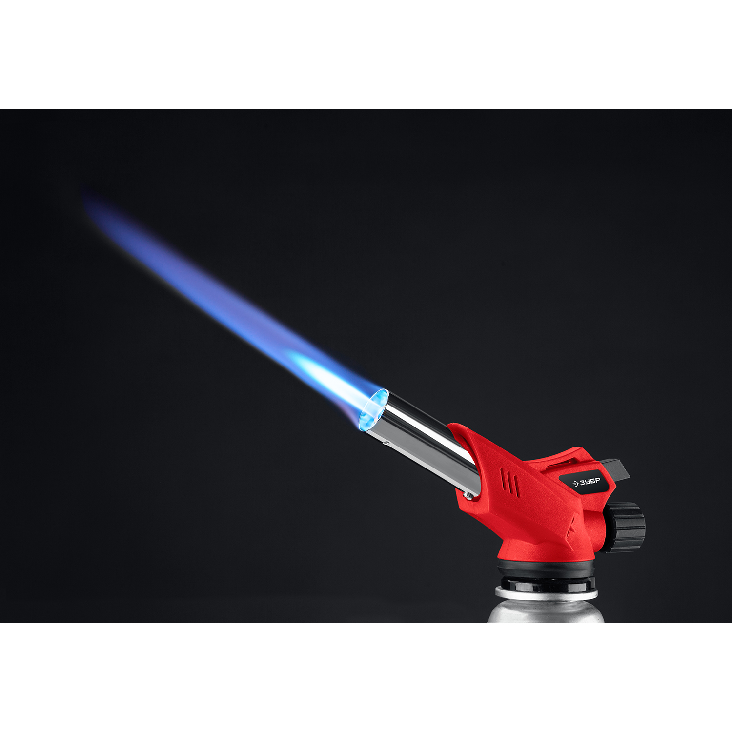 ЗУБР ГМ-350, 1300°C, газовая горелка с пьезоподжигом на баллон с цанговым соединением (55553)