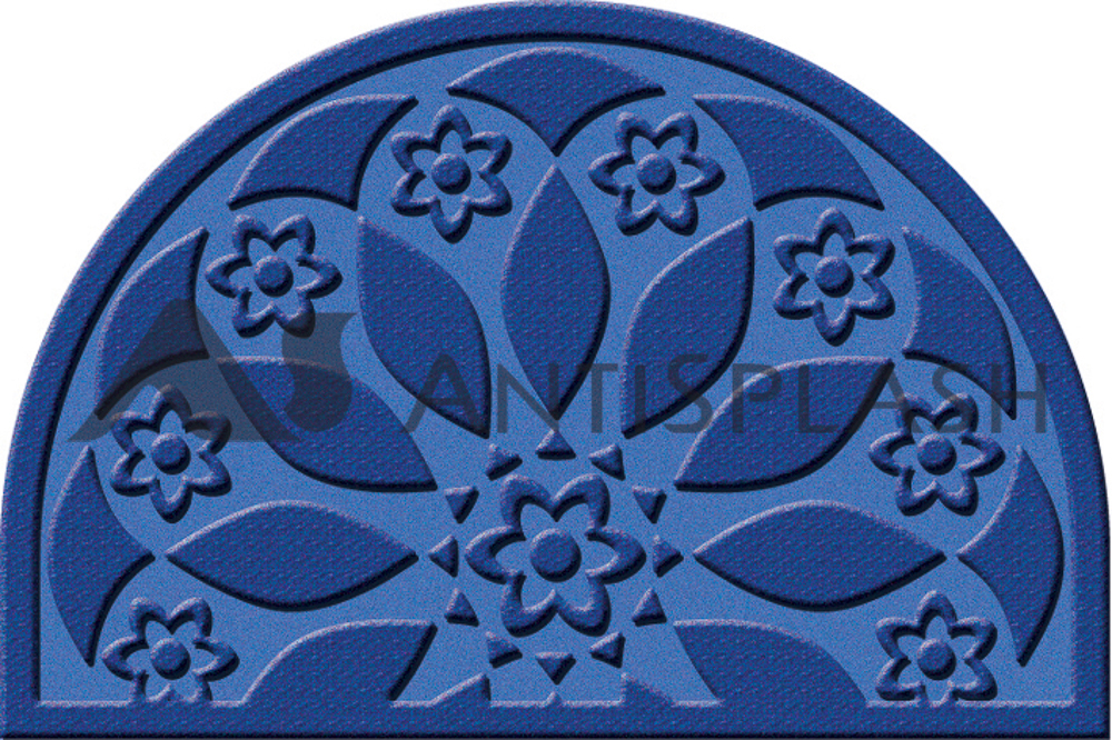 Коврик двухкомпонентный фигурный 400х600 мм Цветы