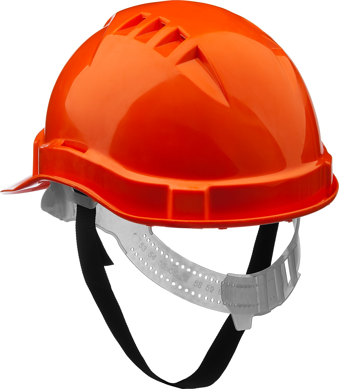 ЗУБР оранжевая, реечный механизм, универсальное крепление для наушников и щитков, защитная каска (11090)