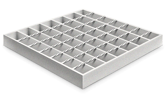 Сварной решетчатый настил SР 34х38/30х3 Zn 500/1000 мм