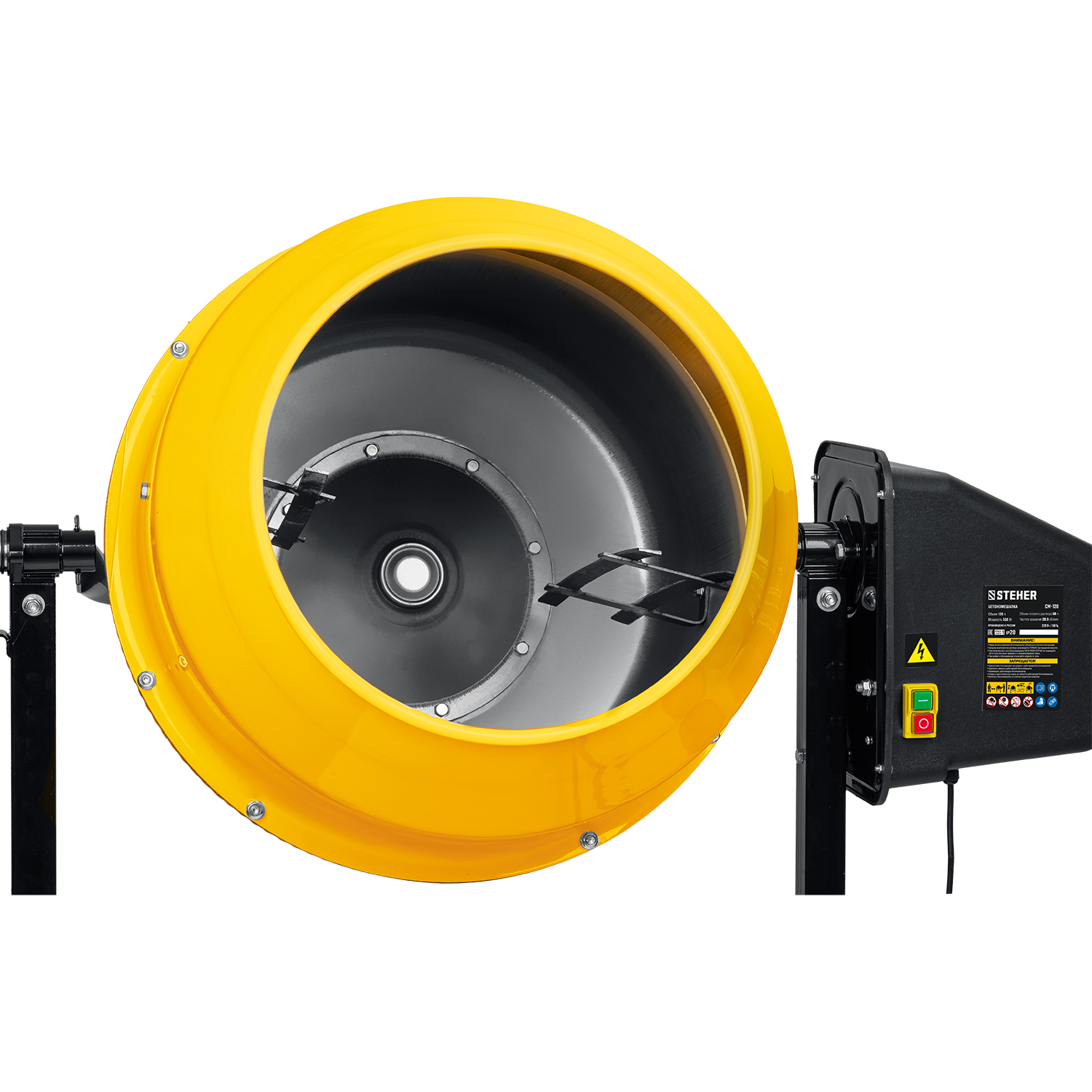 STEHER 120 л, 550 Вт, бетоносмеситель с полиамидным венцом (CM-120)