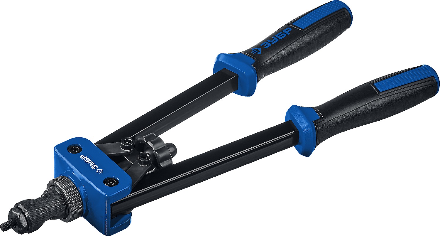 ЗУБР Р-М10, М3 - М10, 360 мм, резьбовой двуручный заклепочник в кейсе, Профессионал (31056)