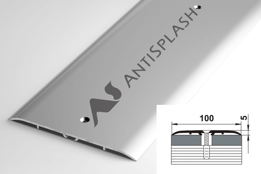 Порог алюминиевый  ПС-05 100x5x900 мм, без покрытия