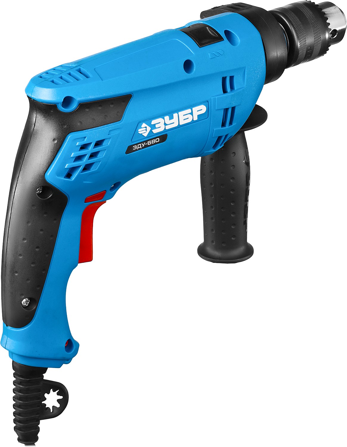 Дрель удар, ЗУБР Профессионал ЗДУ-680 ЭРКМ2, патрон 13мм, реверс, сталь-10мм/бетон-13мм/дерево-20мм, 0-3000 об/мин, 0-48000 уд/мин, 680 Вт, кейс