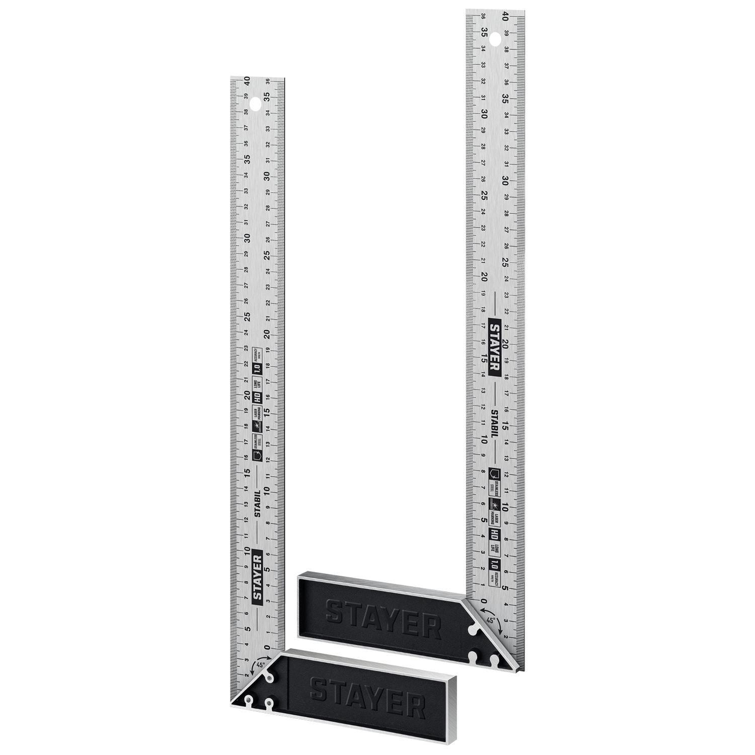 STAYER 400 мм, столярный угольник, Professional (3431-40)