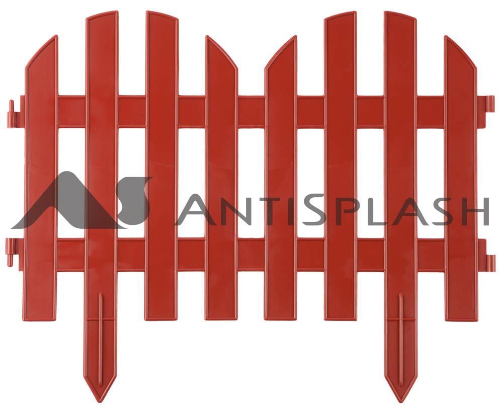 Забор декоративный GRINDA "ПАЛИСАДНИК", 28x300см, терракот