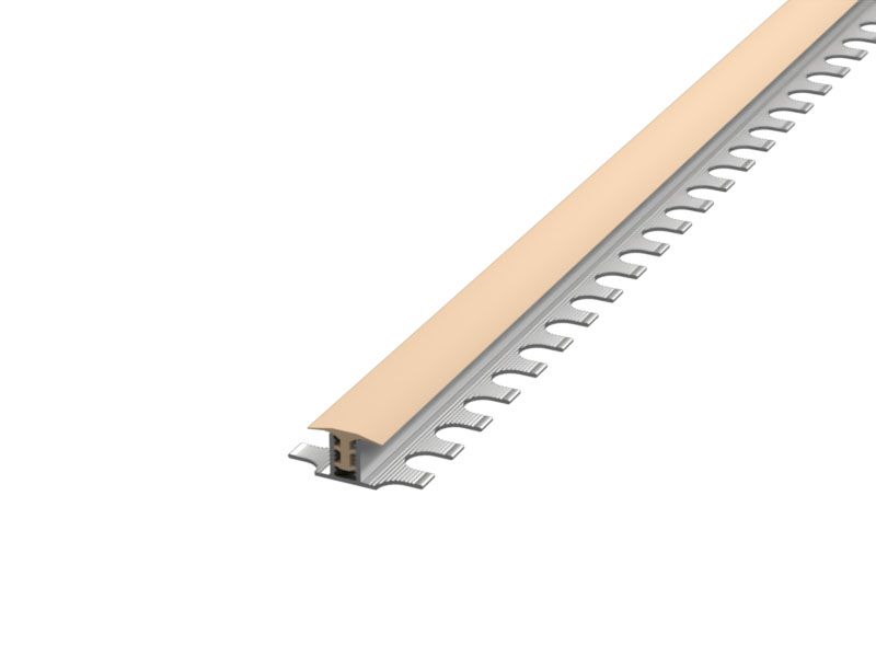 Профиль «Евроступень» Г 16x10x2500 мм бежевый