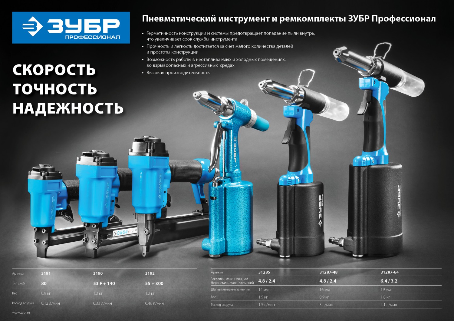 ЗУБР 55/300, ремонтный комплект для степлера (арт. 3192) (3192-РК)