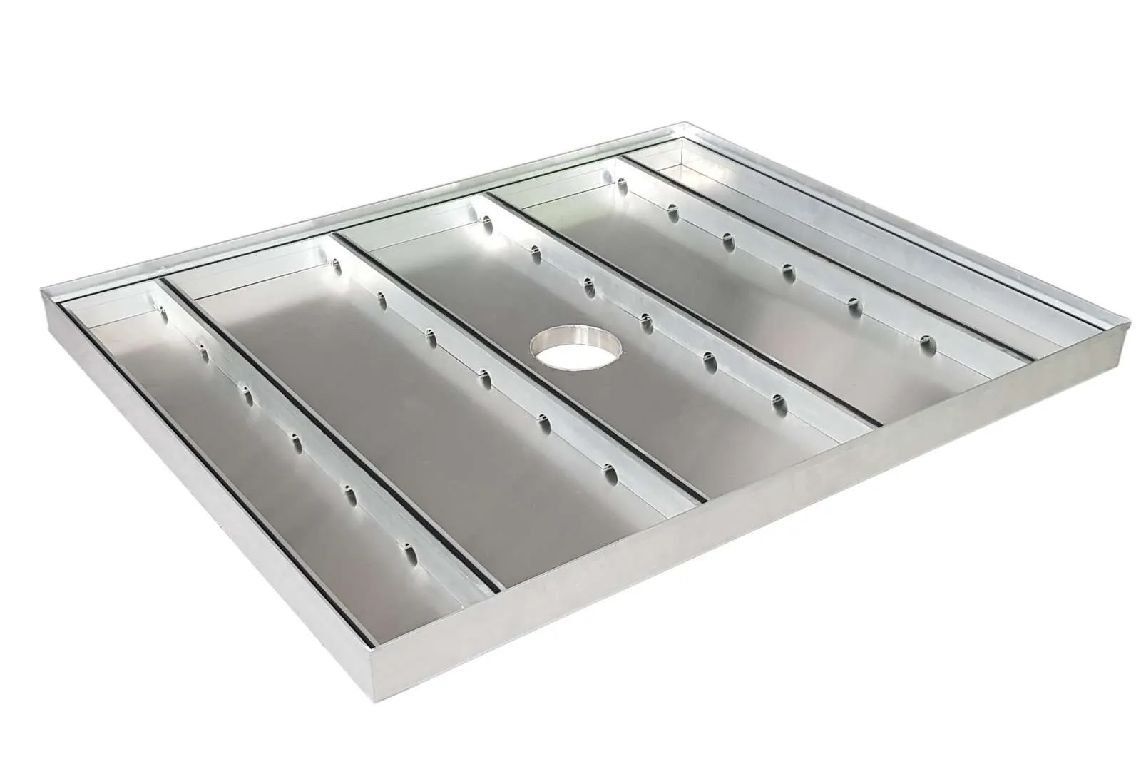 Поддон алюминиевый под решетку 1000x1000