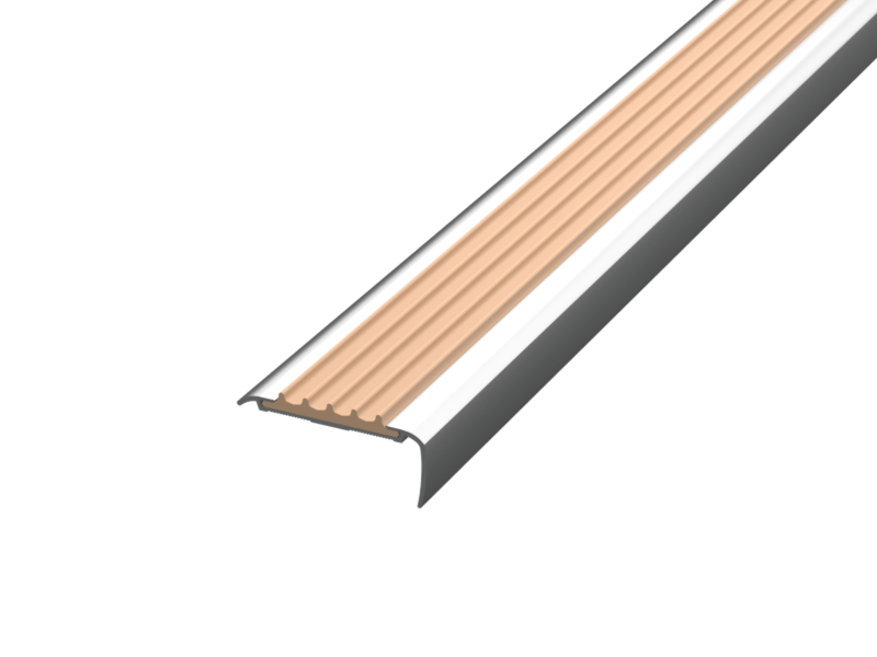 Алюминиевый угол-порог АУ-50 Евро, Бежевый 2500мм