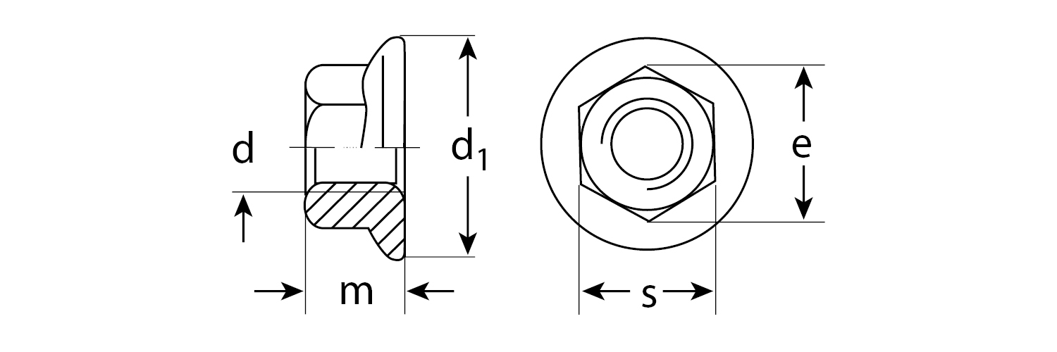 ЗУБР DIN 6923, кл. пр. 6, M6, цинк, 5 кг, гайка с фланцем (303630-06)