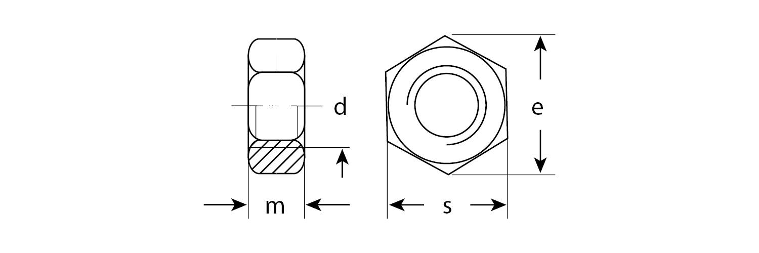 ЗУБР ГОСТ ISO 4032-2014, кл. пр. 6, M4, цинк, 55 шт, шестигранная гайка (303556-04)