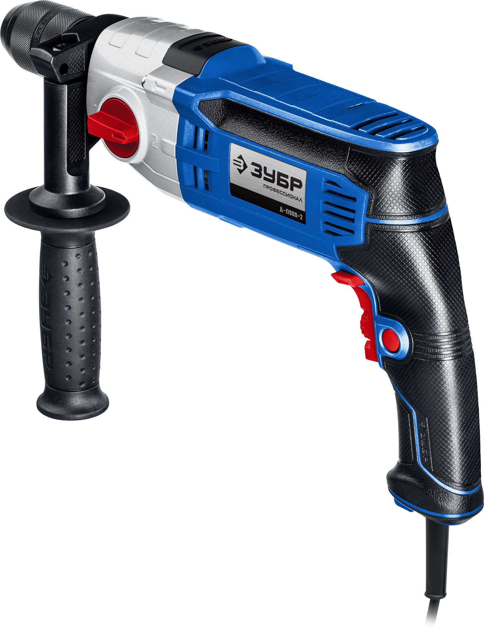 ЗУБР 900 Вт, 13 мм, безударная дрель, 2-скоростная, мет. корпус, Профессионал (Д-П900-2)