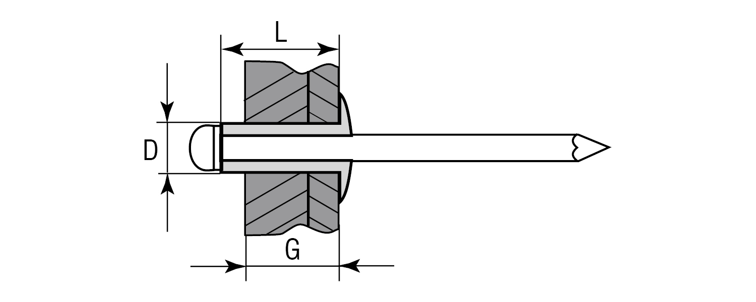 ЗУБР 4.0 x 20 мм, Al5052, 10 шт, алюминиевые заклепки (31300-40-20)