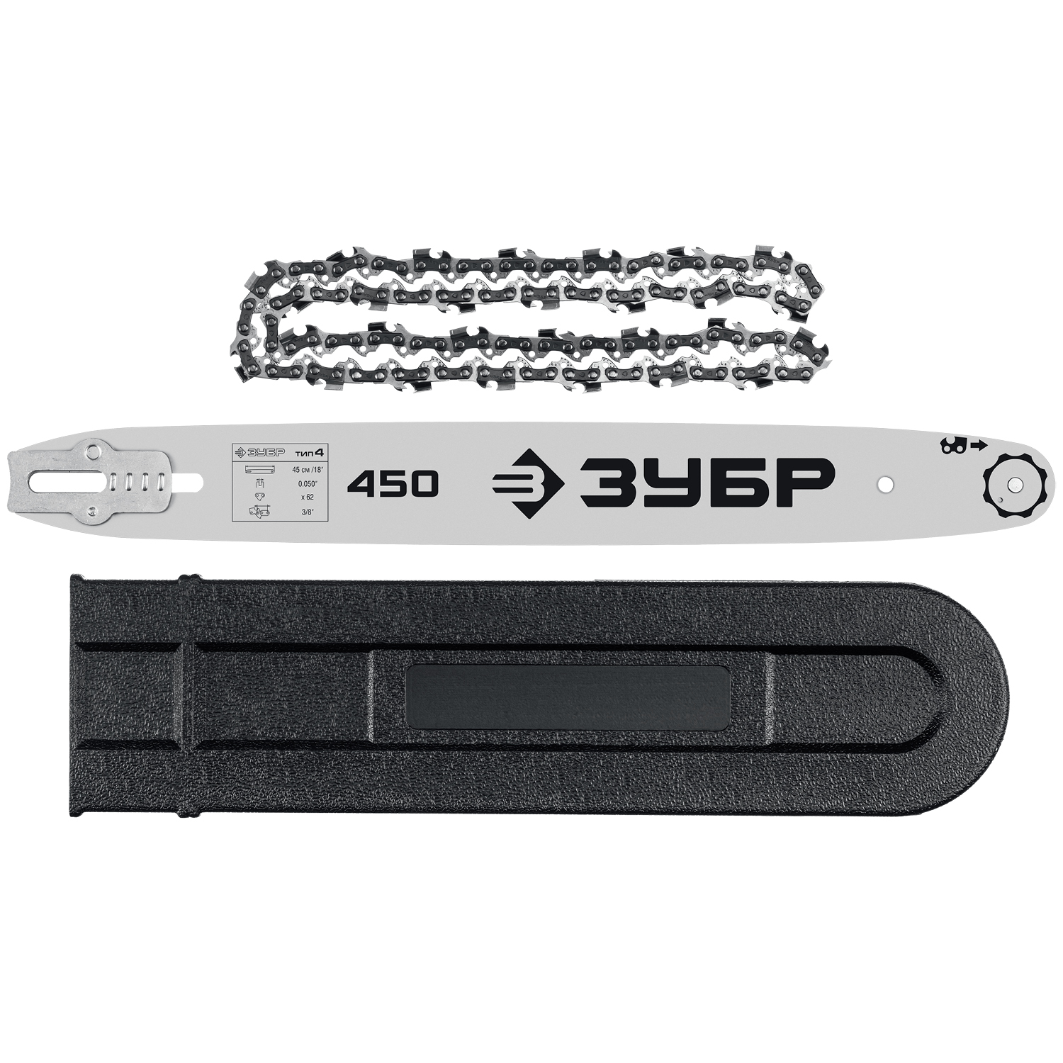 ЗУБР 2700 Вт, 45 см шина, электрическая цепная пила (ПЦ-2745)