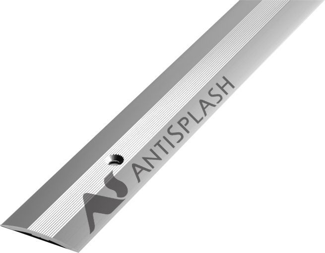 Порог алюминиевый  ПС-03 37x3,3x2700 мм, анод люкс серебро