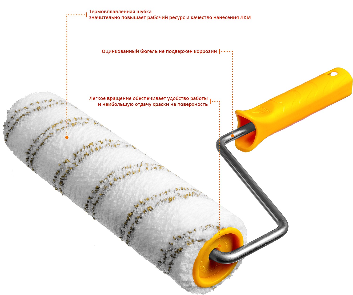 STAYER MICROTEX, 48 х 240 мм, бюгель 8 мм, ворс 9 мм, для агрессивных сред, малярный валик, Professional (0341-24)