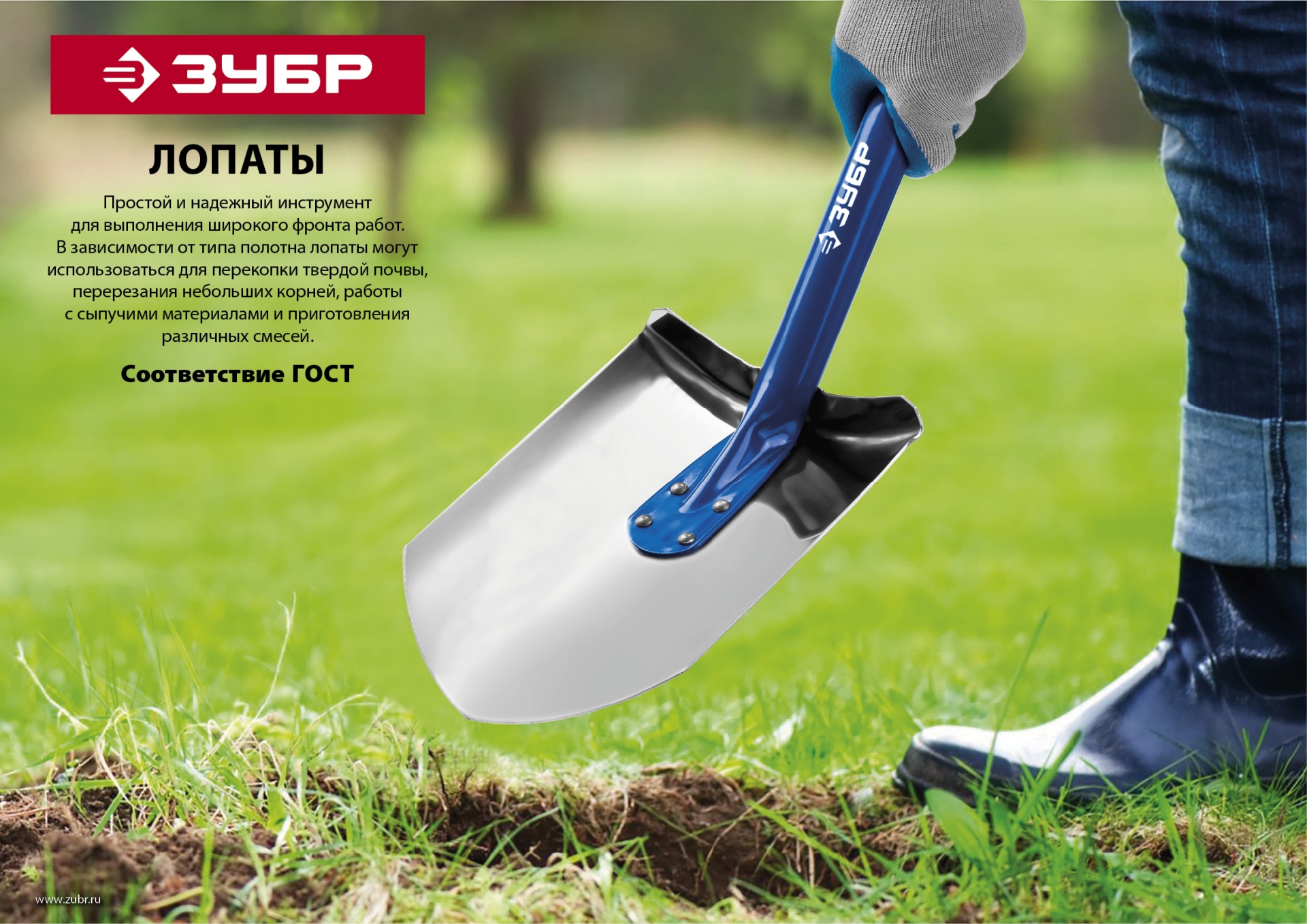 ЗУБР Мастер-НС, без черенка, штыковая лопата, тип ЛКО, полотно из нержавеющей стали (39440)