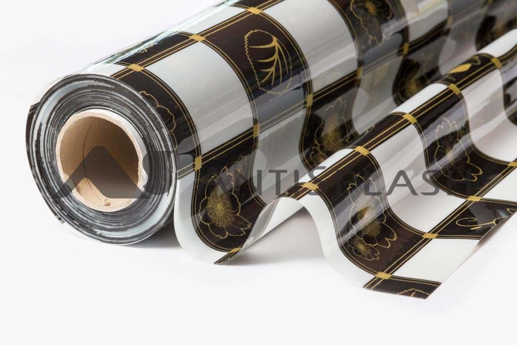 Клеенка декоративная "Жидкое стекло с рисунком" 600мм 024