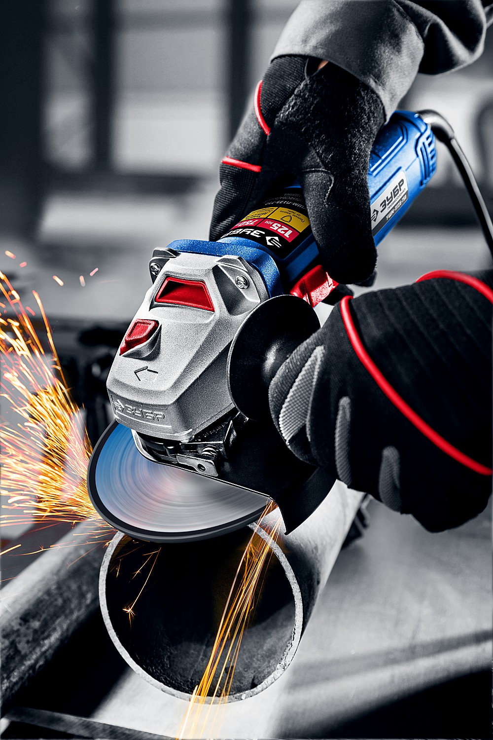 ЗУБР Компакт, 750 Вт, d125 мм, УШМ, Профессионал (УШМ-П125-750)