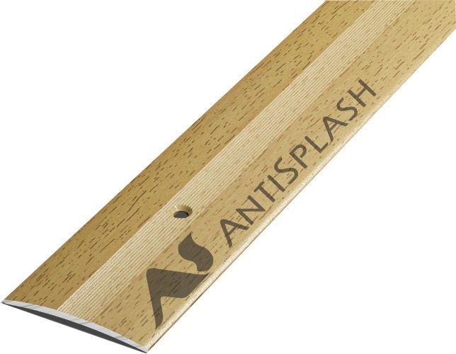 Порог алюминиевый  ПС-03 37x3,3x1800 мм, бук кантри