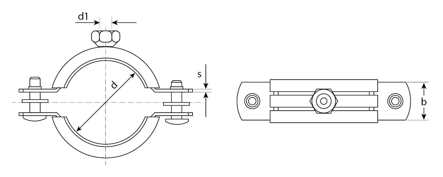 Хомут трубный с гайкой, 3″, 90шт, оцинкованный, ЗУБР