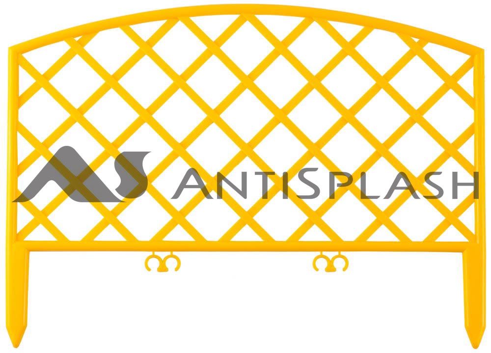 Забор декоративный GRINDA "ПЛЕТЕНЬ", 24x320см, желтый