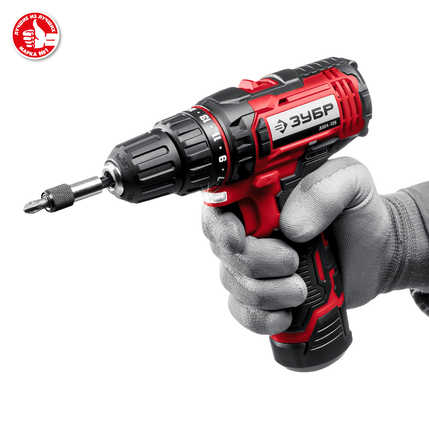 ЗУБР С1-12, 12 В, 30 Н·м, 2 АКБ (2 А·ч), дрель-шуруповерт, кейс (ДШЛ-125-22)