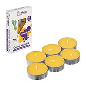 Свечи чайные от КОМАРОВ, c ароматом цитронеллы, 6 шт. в уп.