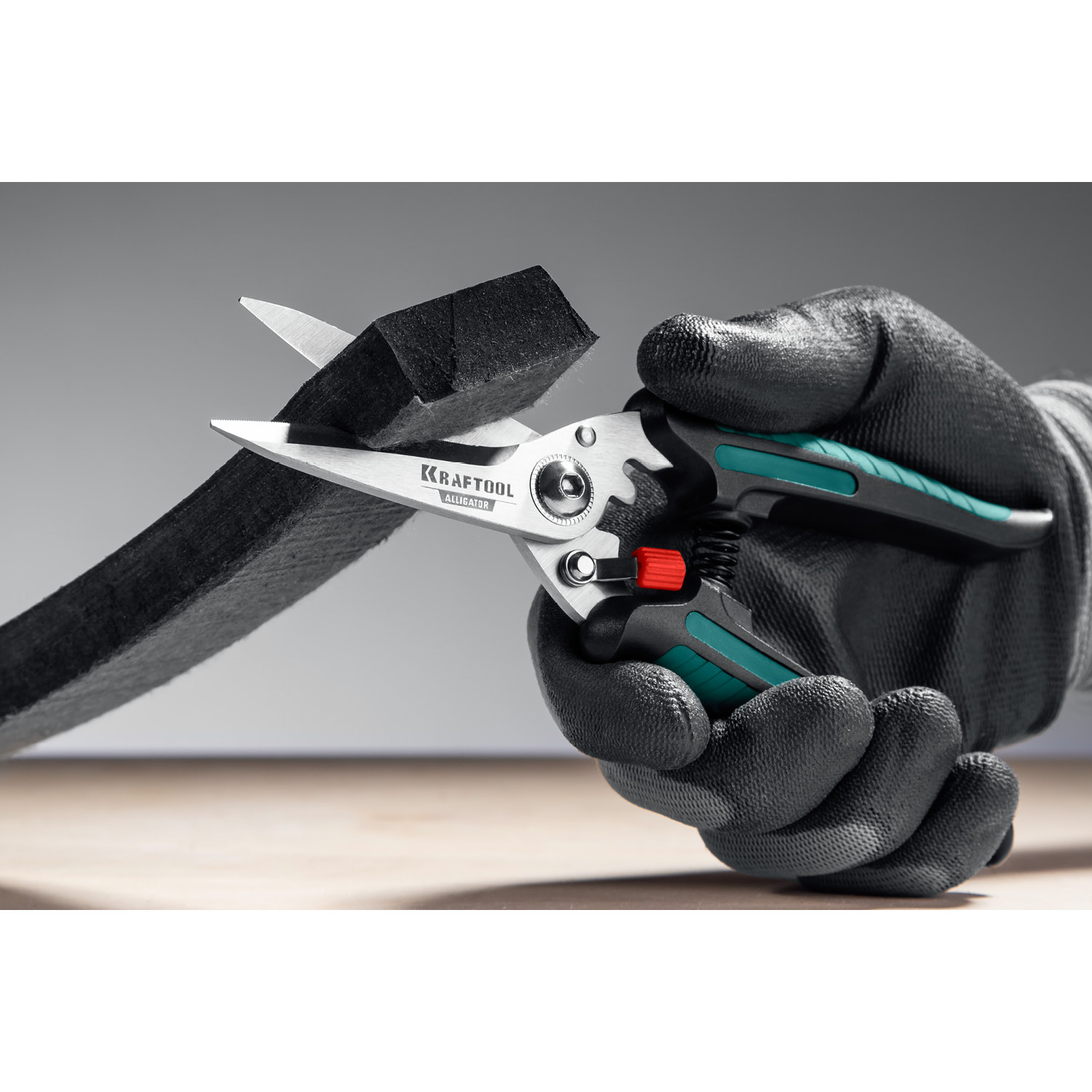 KRAFTOOL Alligator, 200 мм, многофункциональные прямые технические ножницы (23201)