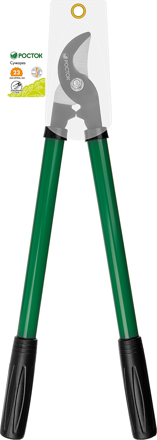 РОСТОК 500 мм, закаленные лезвия, стальные рукоятки, средний плоскостной сучкорез (424117)