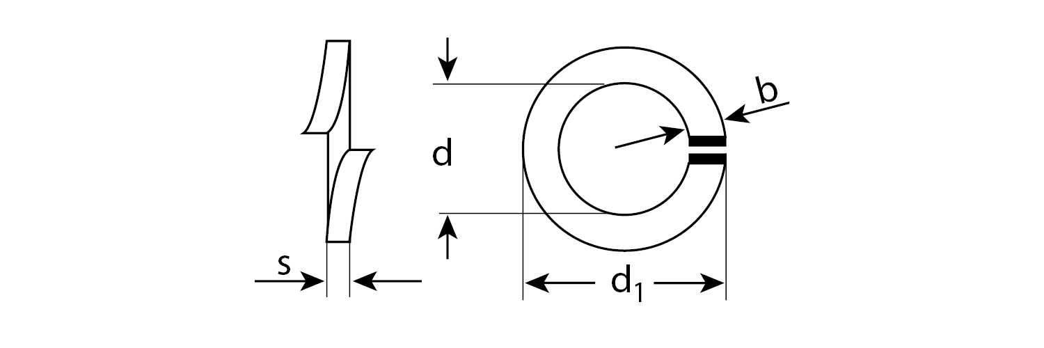 ЗУБР DIN 127, 8 мм, цинк, 30 шт, пружинная шайба (303856-08)