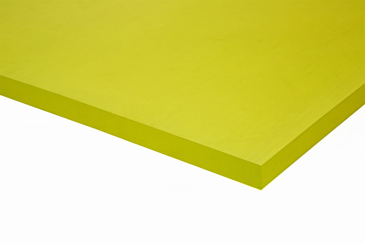 Полиуретан листовой 15 мм (500х500 мм, 4.4 кг, жёлтый) Китай