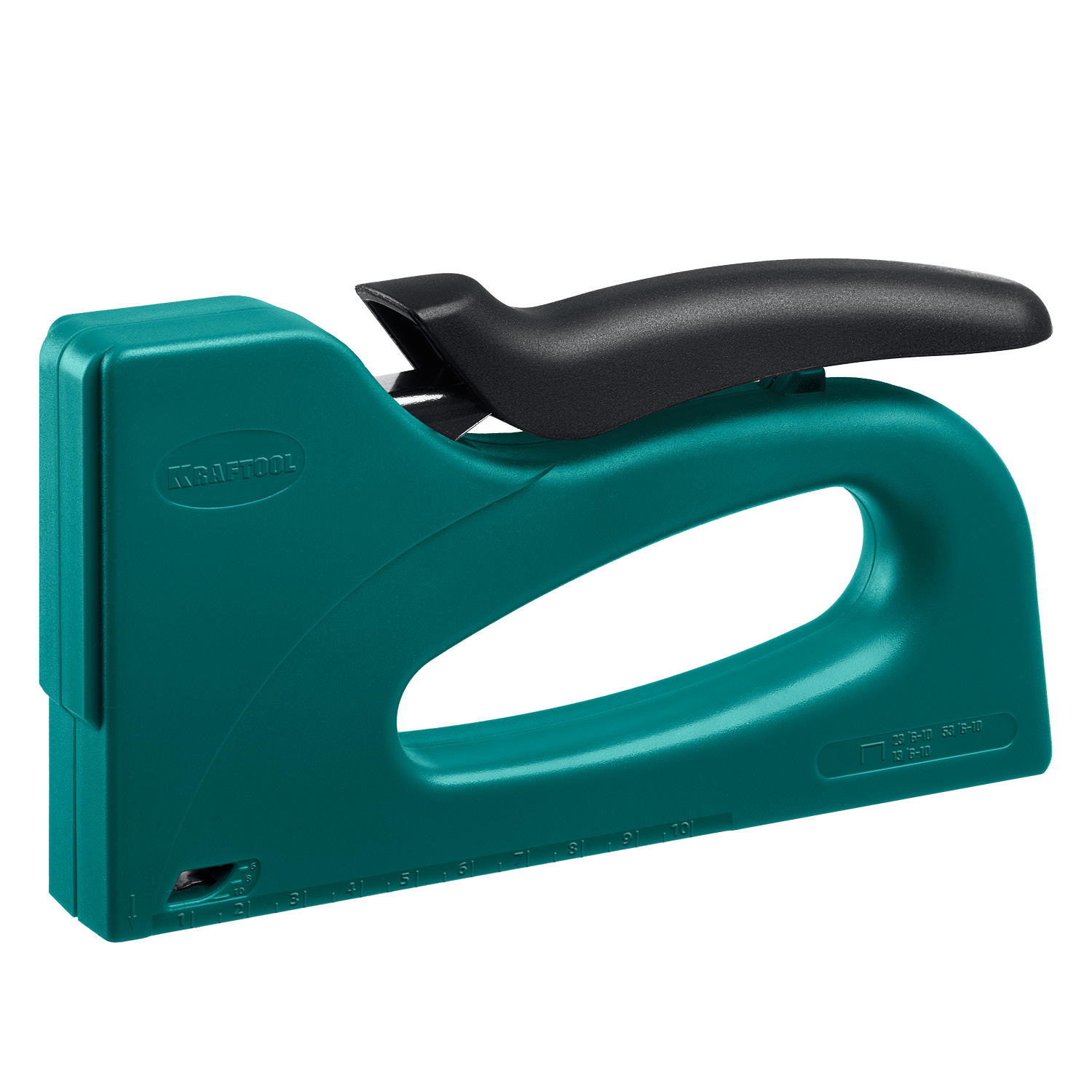 KRAFTOOL STRIKE 53, 3-в-1: тип 53 (A/10/JT21) 23GA (6 - 10 мм)/13/23, пластиковый мощный степлер (3189)