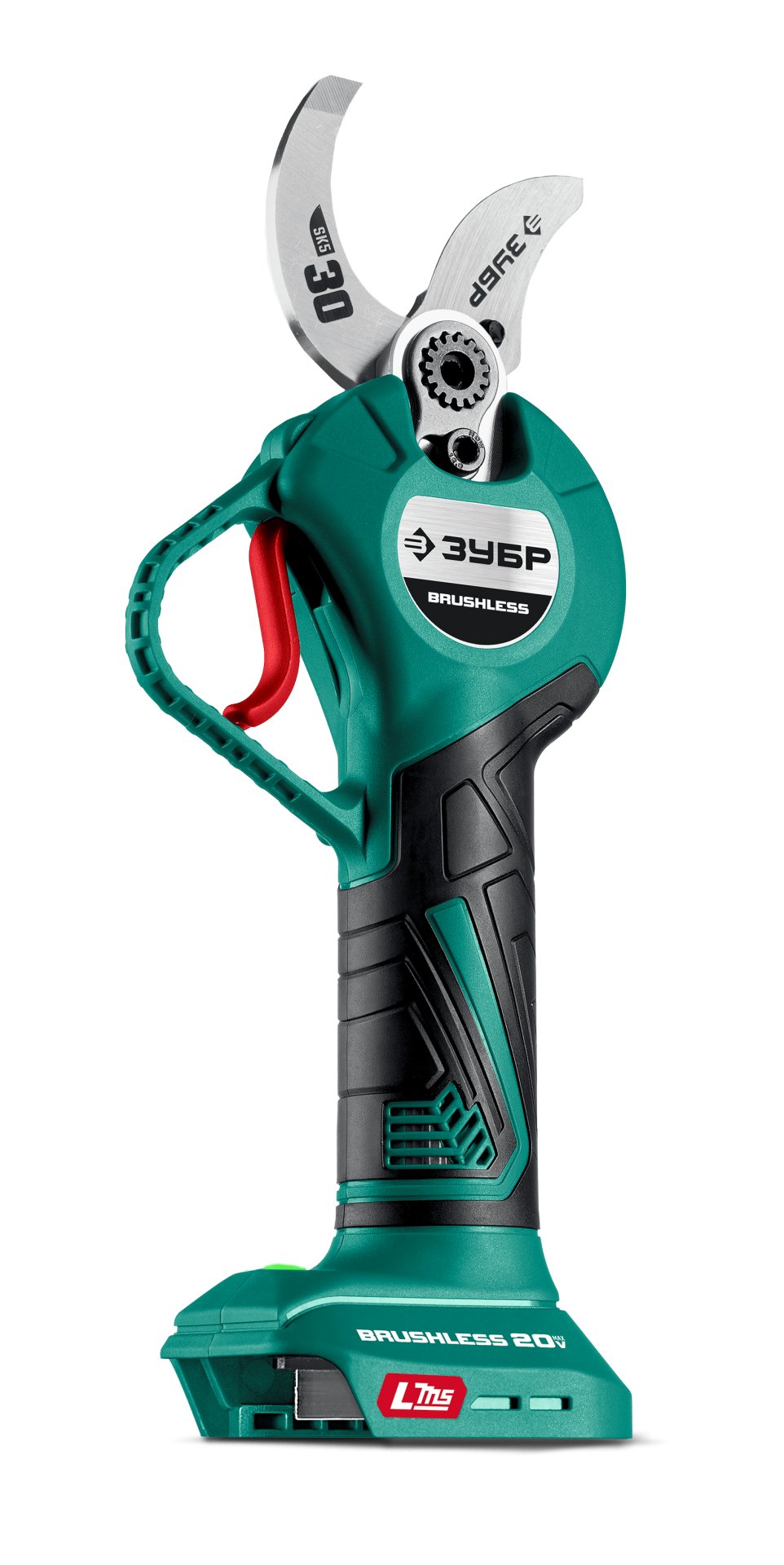 ЗУБР 20 В, 30 мм макс. рез, без АКБ (LMS), секатор аккумуляторный (СКБ-2030)
