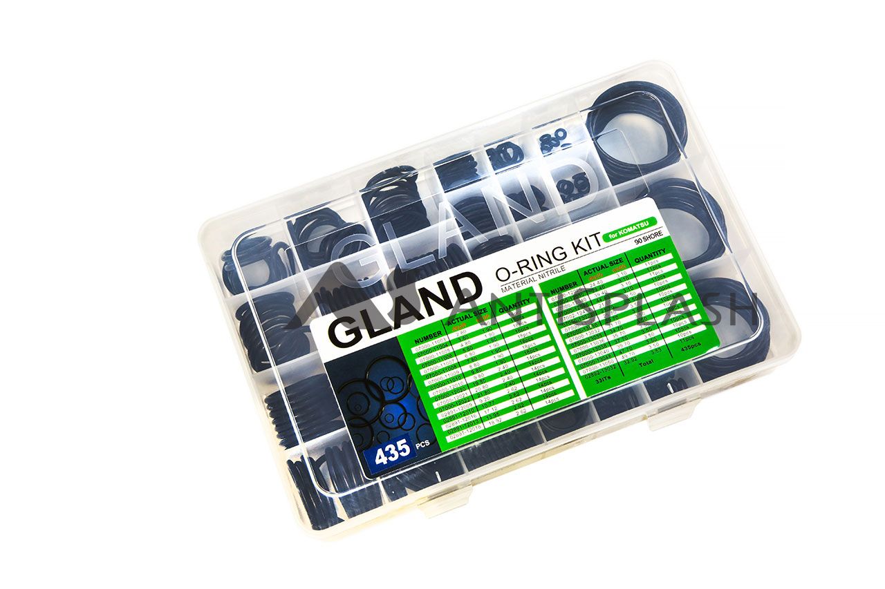 Набор колец уплотнительных резиновых KOMATSU 435 шт