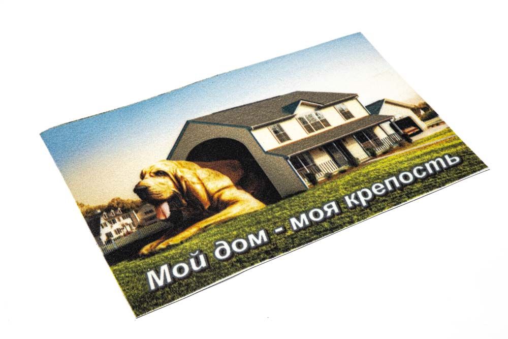 Коврик велюровый 45х75 см Дом крепость