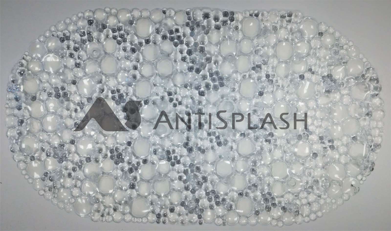 Коврик противоскользящий в ванную "Линза" 67см*38см, прозрачный