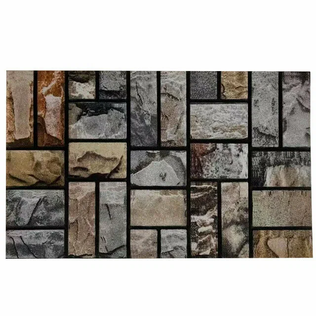 Коврик придверный флокированный "Брусчатка" 60х90 см