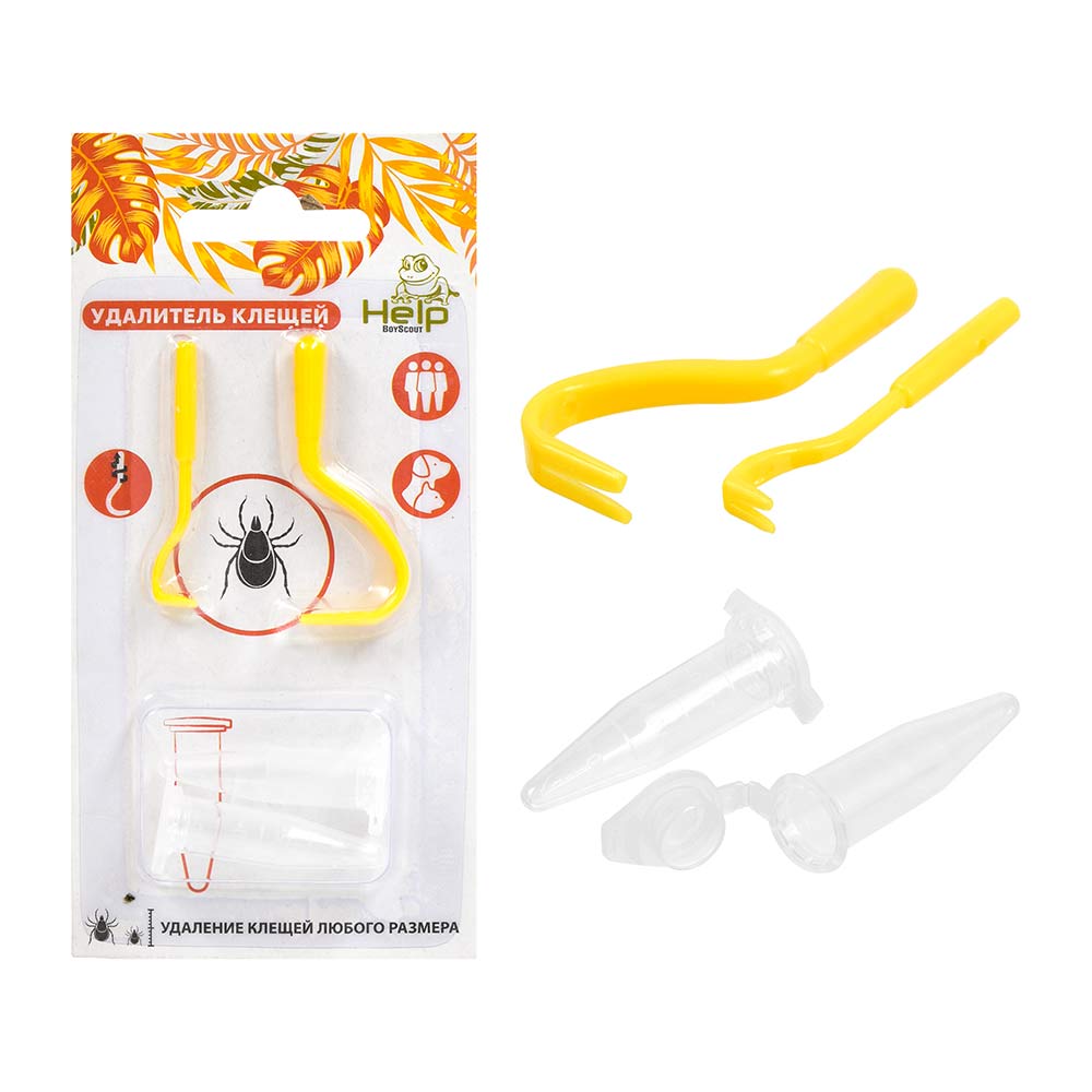 Удалитель КЛЕЩЕЙ 2 шт в уп (пластик)